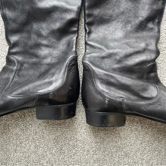 Furla Leather Tall Black Boots - Picture 5 of 8
